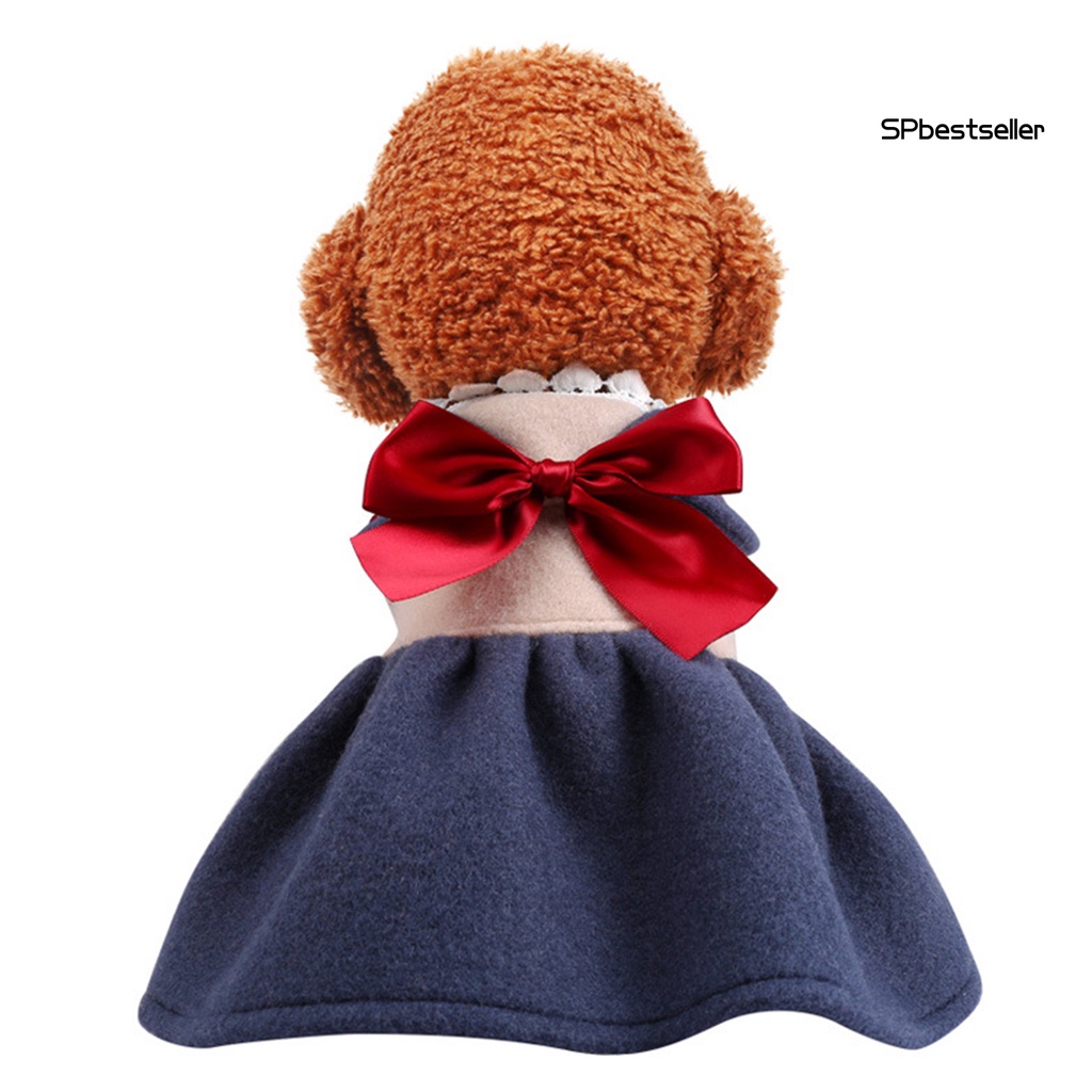 Đầm công chúa đính nơ xinh xắn dành cho cún cưng