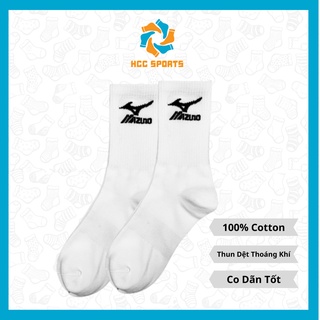 Tất Vớ Mizuno Dệt Kim Cổ Lửng, Vớ Tất Thể Thao Thoáng Khí Co Dãn Chống Hôi Chân Hàng Chất Lượng