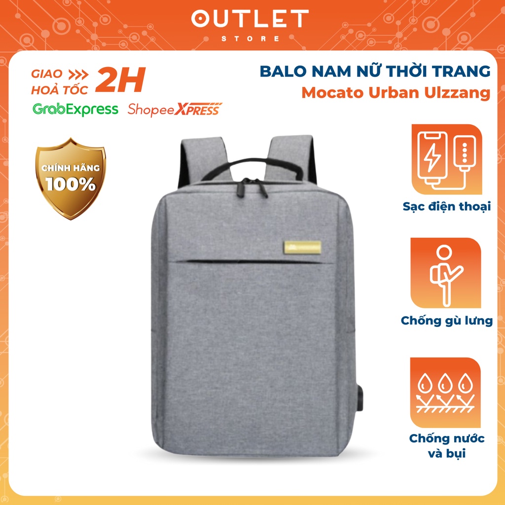 Balo nam nữ thời trang local brand Mocato Urban Ulzzang dáng đẹp đựng laptop đi học du lịch chống gù chống nước