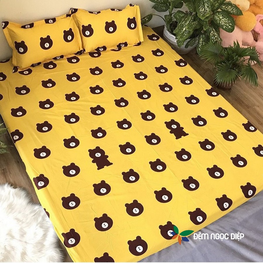 Sale ngẫu nhiên giá lẻ = giá sỉ bộ ga chun poly cotton m6 hoặc m8