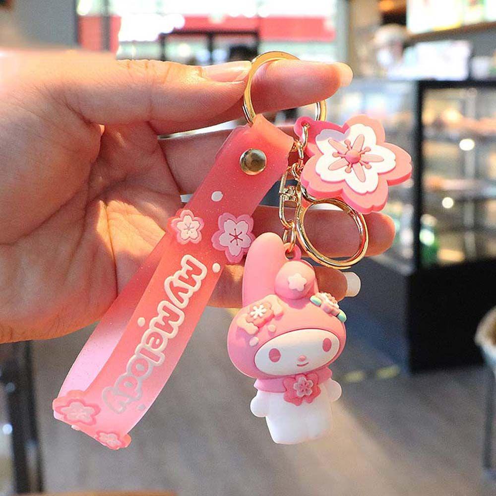 Móc Khóa Hình Hoạt Hình My Melody Pompom Purin Cinnamoroll Kitty Sakura Phiên Bản Giới Hạn Cho Nữ