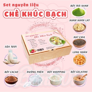 Set nguyên liệu Chè Khúc Bạch / Combo nguyên liệu chè khúc bạch