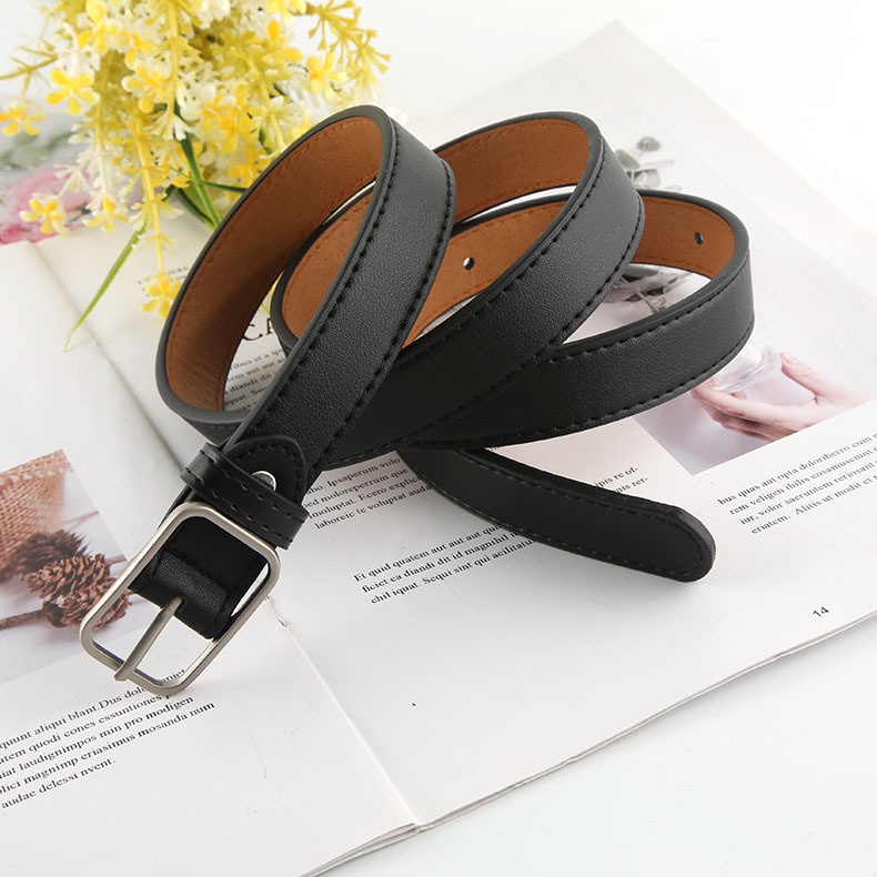 Thắt lưng HAIMEIKANG da PU khóa tròn thời trang Hàn Quốc