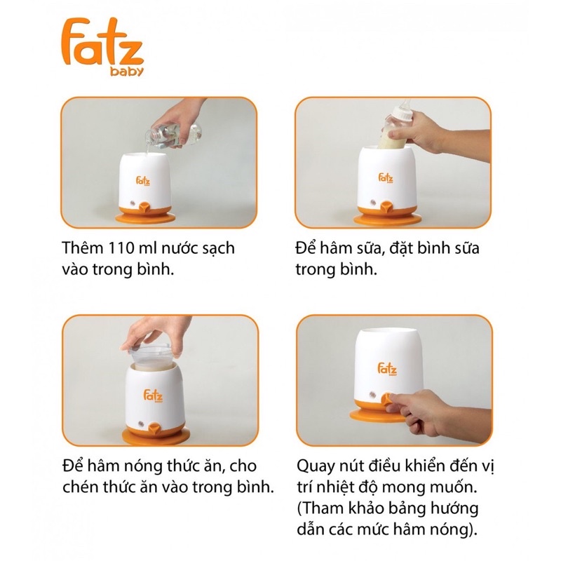 Máy Hâm Sữa Fatz Baby 4 Chức Năng