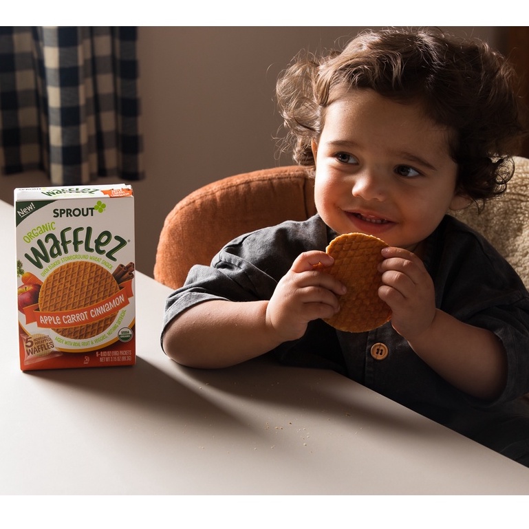 Bánh Wafflez hữu cơ Sprout Organics cho bé