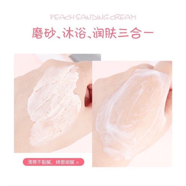 Kem Tẩy Tế Bào Chết Từ Trái Đào Body Peach Feotznw Peach Clear Body Scrub (200ml) Dưỡng Ẩm Làm Trắng Da