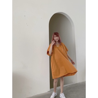 D03 - Đầm babydoll vàng cam