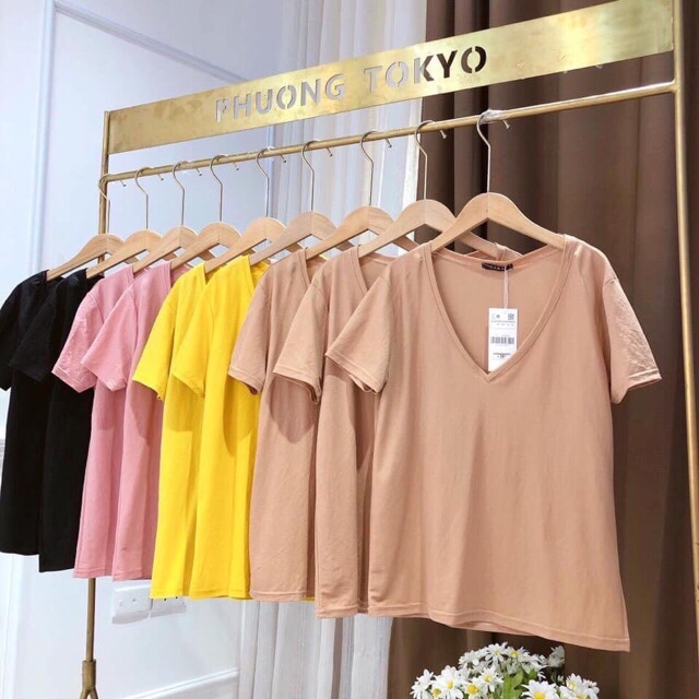 Bán buôn áo phông cổ tim cho nữ