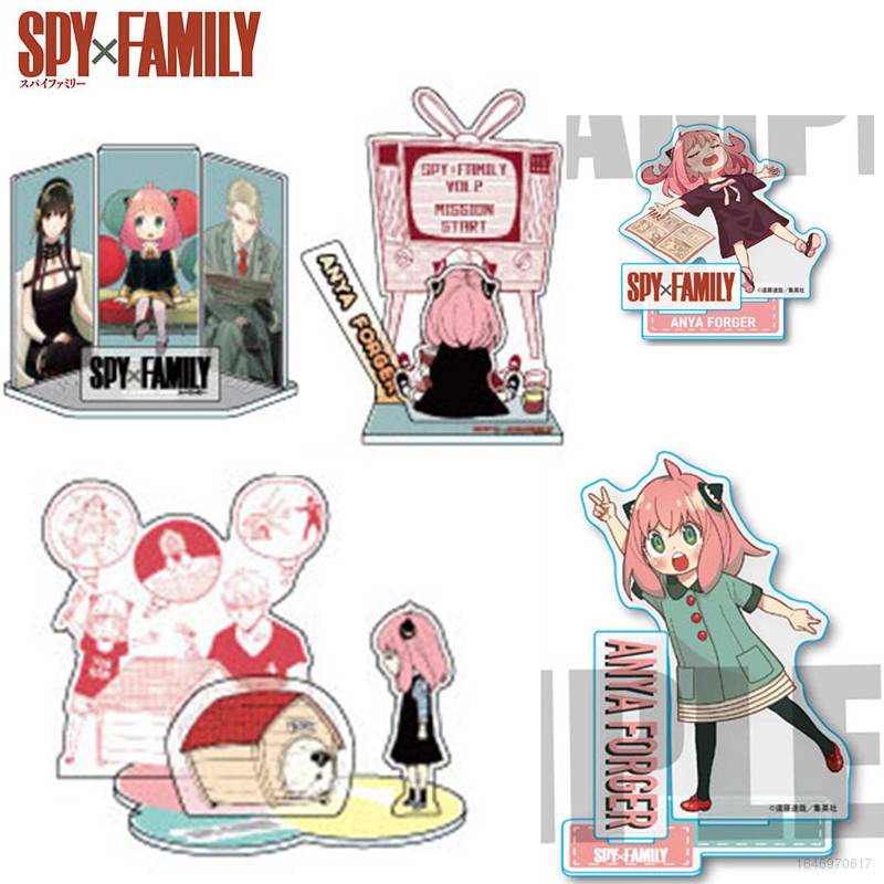 Giá Đỡ Dĩa Hình Nhân Vật Hoạt Hình SPY x FAMILY Trang Trí Nhà Cửa