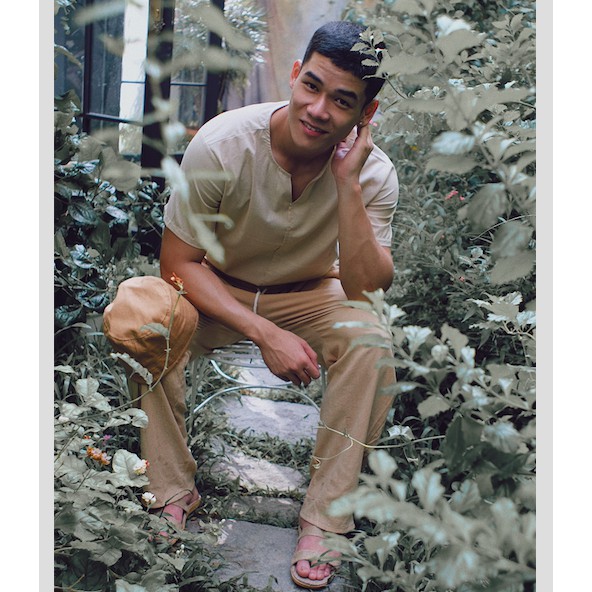 Quần dài vintage linen Hung Tubes