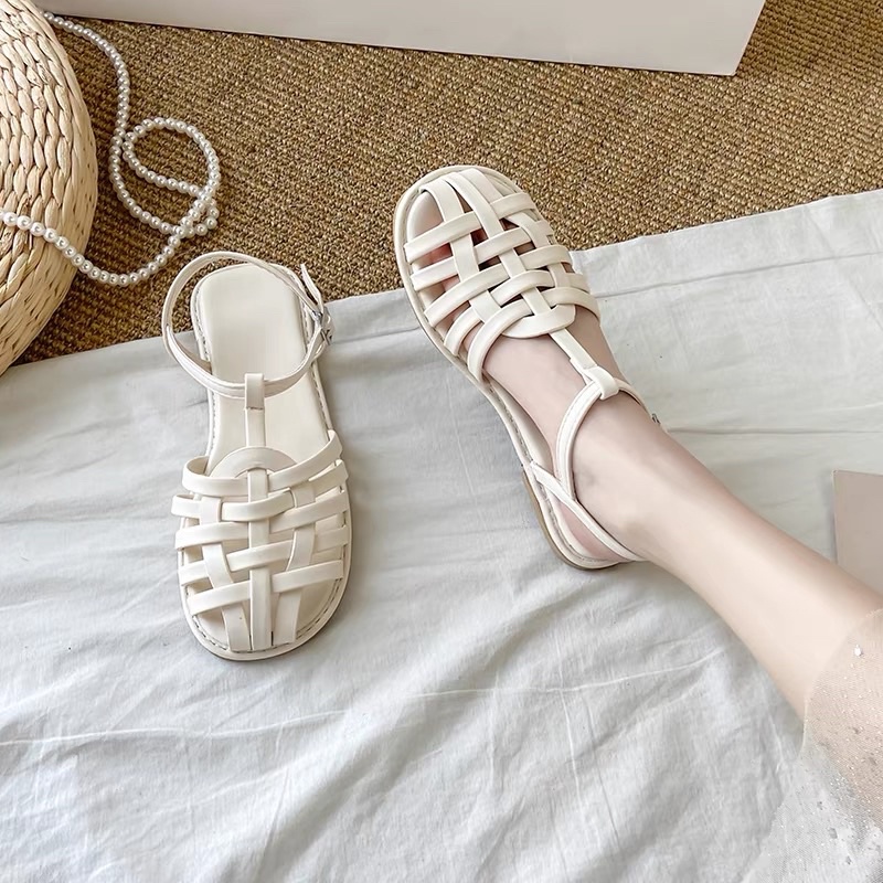 Dép sandals bệt đan lưới xinh xắn size 35 -> 40