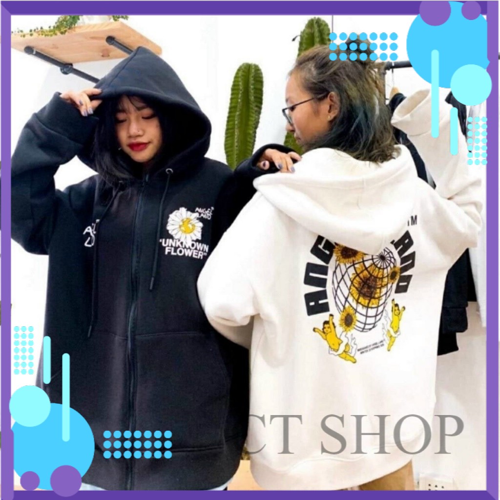 Áo khoác nỉ dây kéo Angel Land KN2