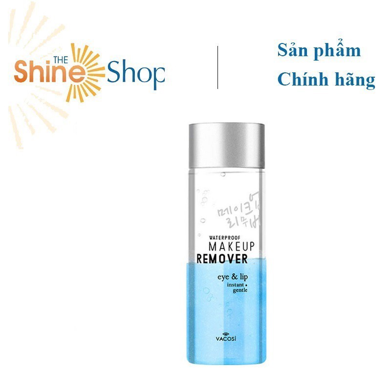 Nước Tẩy Trang Mắt Môi VACOSI Water Proof Makeup Remover Eye & Lip 80ml