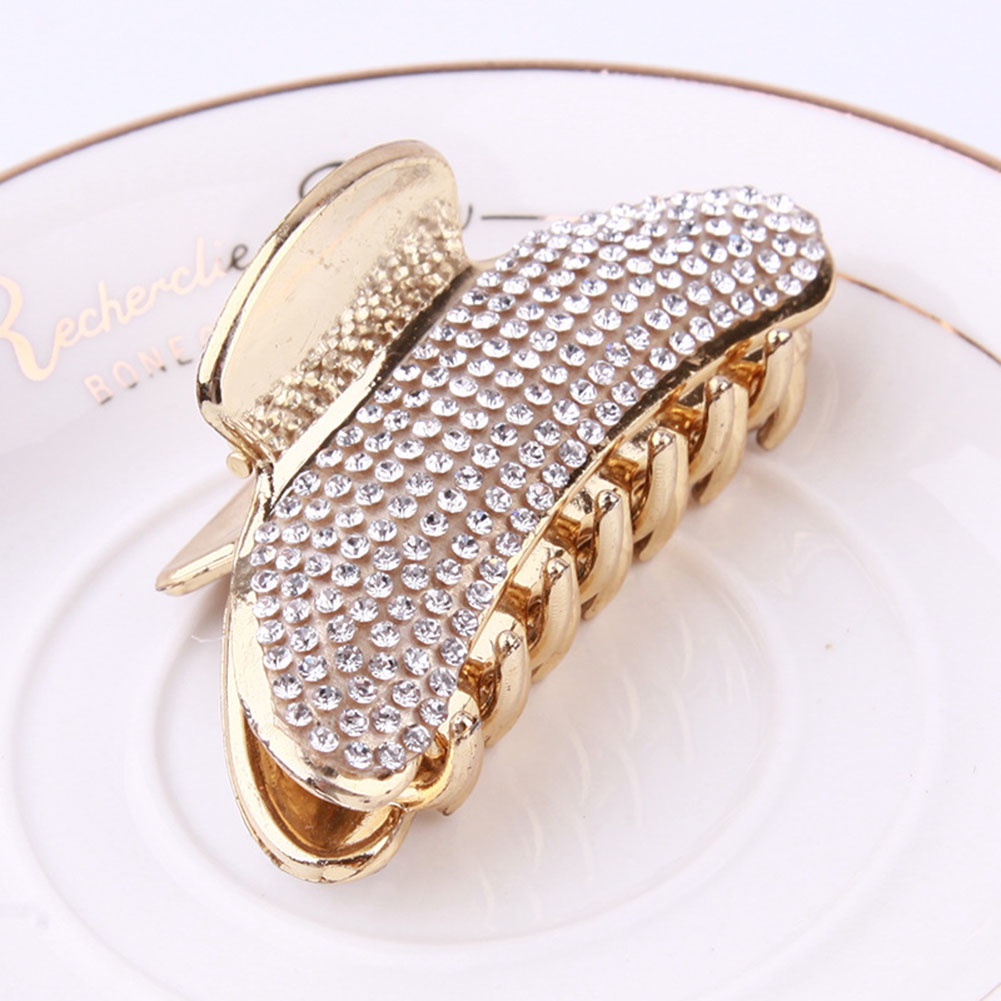 Kẹp Tóc Càng Cua Đính Ngọc Trai Nhân Tạo Thanh Lịch Cho Nữ