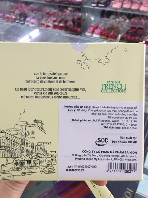 Bộ 7 chai nước hoa cây bút nữ Fantasy French N27 8ml | Thế Giới Skin Care