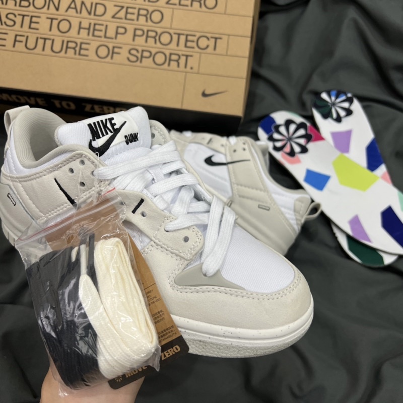 GIÀY SB DUNK LOW DISRUPT 2 PALE LVORY GREY XÁM BẠC LAI AU