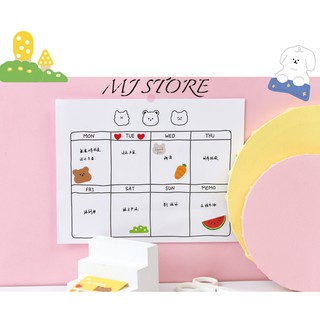 Sticker gấu YXTZ03 (set 4 tấm) - mjstore