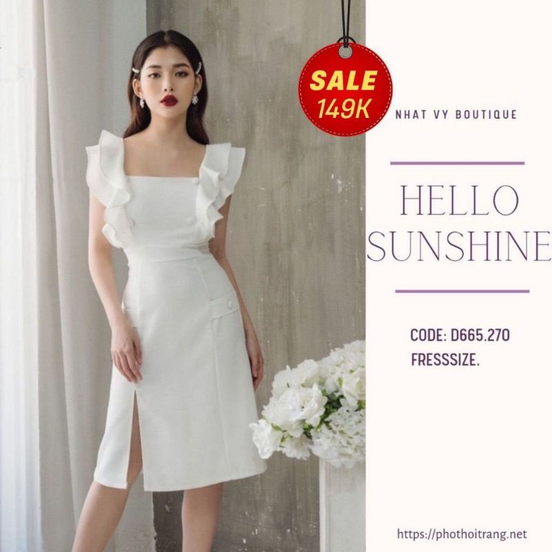 Đầm trắng thiết kế đi tiệc