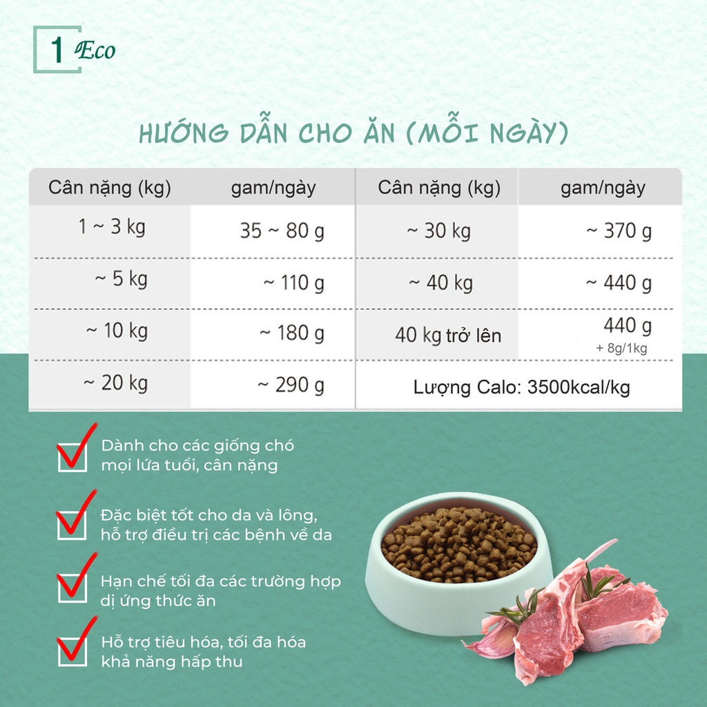 Thức ăn hạt cho chó trưởng thành Natural Core 10kg