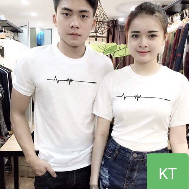 Áo đôi nhịp tim (KT)(1 đôi gồm 2 áo )