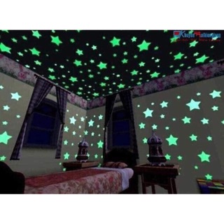 Combo100 sao dạ quang trang trí