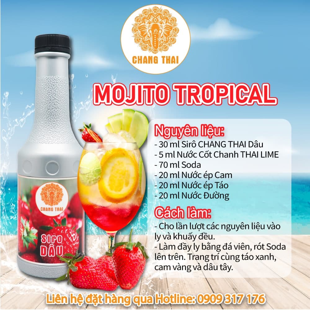 Siro Dâu Chang Thai 1000ml
