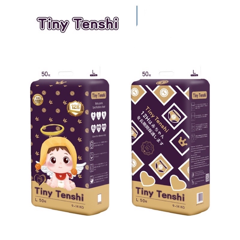 Bỉm tã Quần Tiny Tenshi cao cấp xuất nhật S100,M100,L100,XXL100,XXXL100
