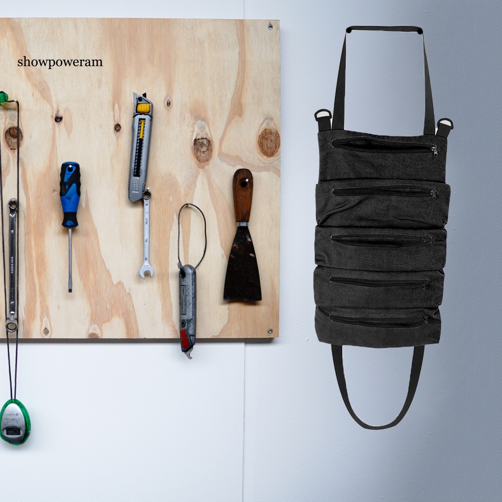 Túi Cuộn Đựng Dụng Cụ SPM Có Tay Cầm Màu Trơn