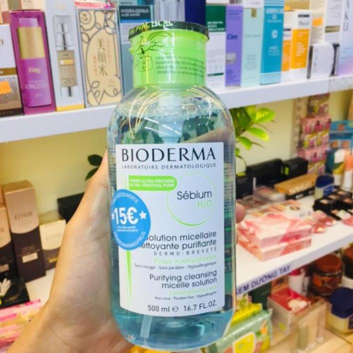 Nước Tẩy Trang Bioderma Crealine H2O Solution Micellaire Nắp Nhún Màu Hồng 500ml_Hihi.Cosmetic | BigBuy360 - bigbuy360.vn