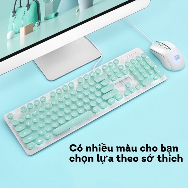 COMBO Bộ Bàn Phím Và Chuột Có Dây Cao Cấp N518 Pro (Có Dây-Có Đèn) | BigBuy360 - bigbuy360.vn