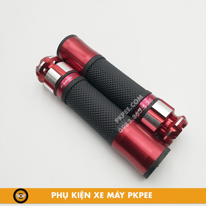 Bao Tay Gù Xe Máy Mẫu Nhôm CNC Hình Bông Mai