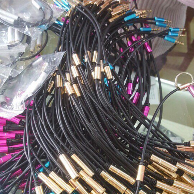 Cáp gộp loa dây cáp gộp dây loa 2 vào 1 Audio và Mic 3.5mm loại tốt.Jack gộp tai nghe 3.5 bọc chống đứt hana668