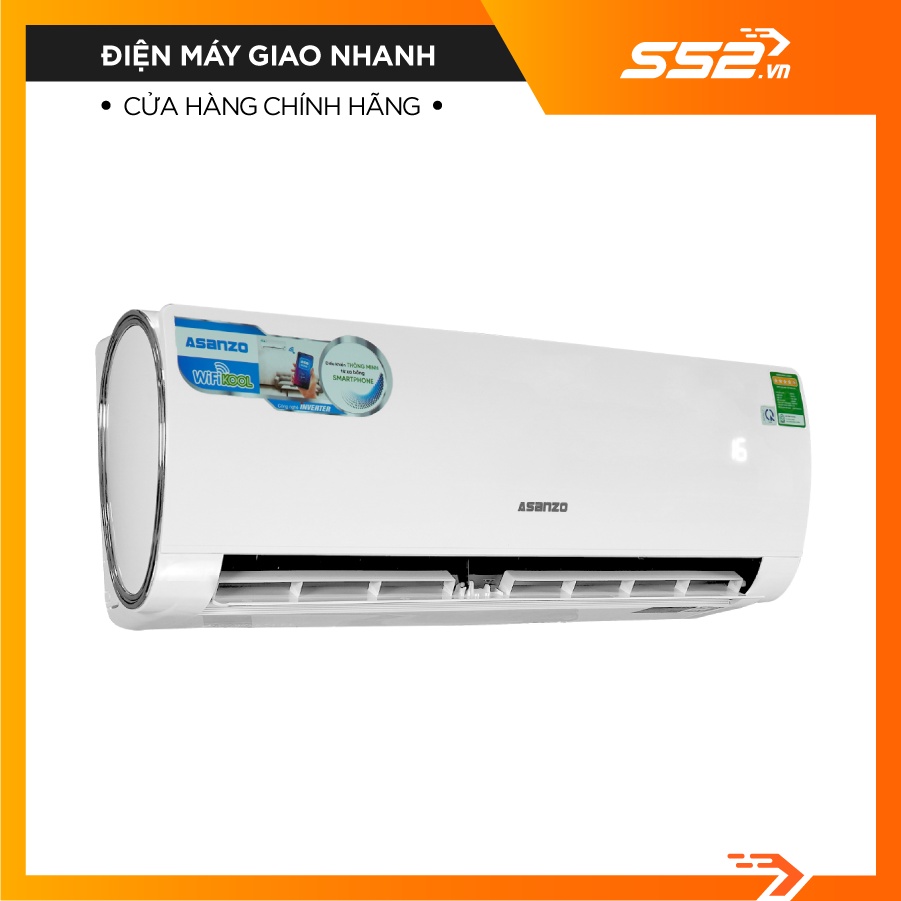 [Miễn Phí Lắp Đặt TP.HCM]Máy lạnh Asanzo Inverter 1.5 HP K12N66 -  Bảo Hành Chính Hãng