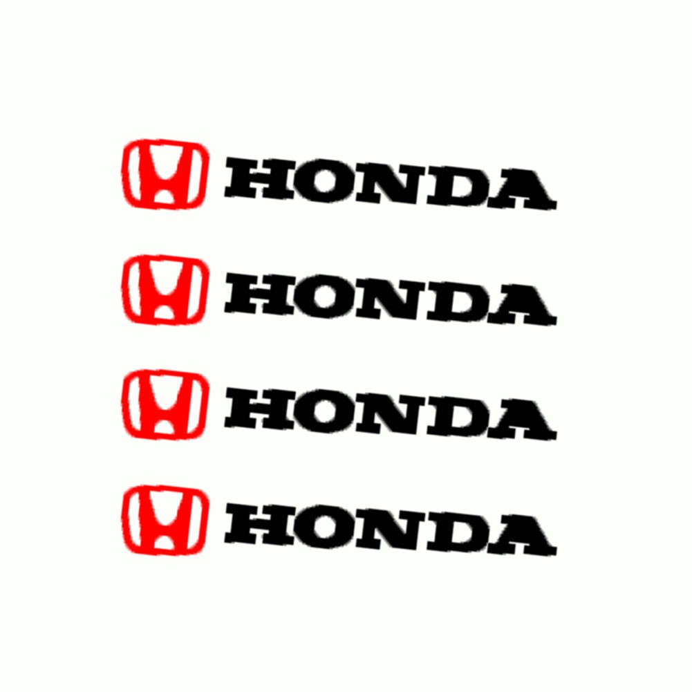 Bộ 4 Miếng Dán Logo Xe Hơi Honda A24