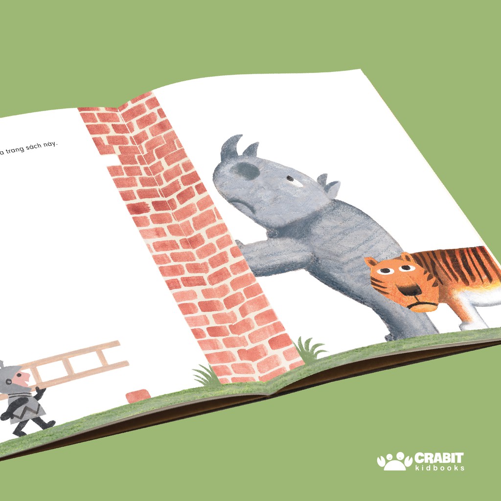 Sách - Có một bức tường ở giữa trang sách - Crabit Kidbooks