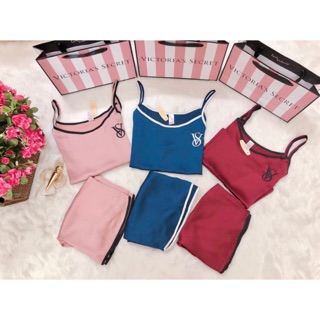 Bộ ngủ 2 dây lụa satin Victoria