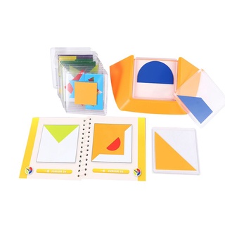 100 Challenge Color Code Puzzle Games Tangram Jigsaw Board Toy