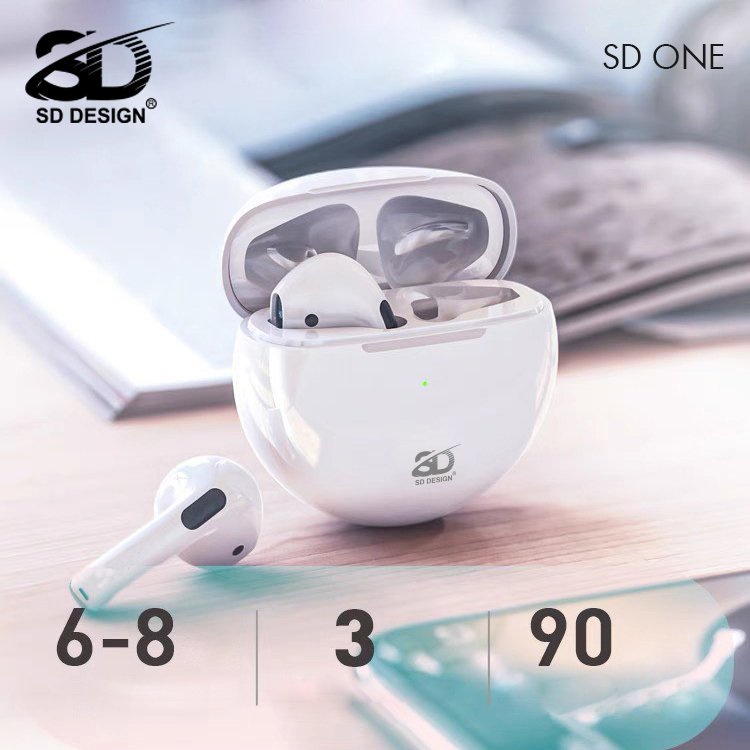 Tai Nghe Bluetooth Không Dây SD One chính hãng SD Design, chất âm hay, Dùng Cho IOS và Androi Bảo hành 12 tháng