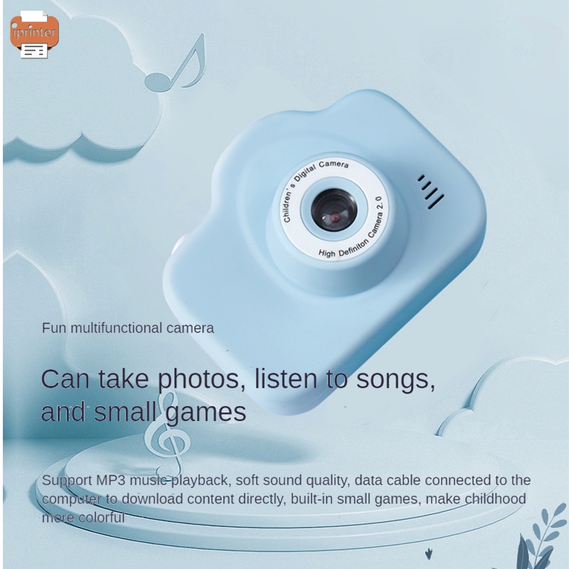 Máy Ảnh Mini Hai Camera Trước Và Sau Phong Cách Mới Dễ Thương Cho Trẻ Em