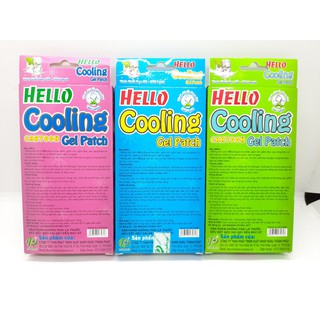 1 Hộp 4 Miếng dán hạ Sốt Hello Cooling Gel Patch
