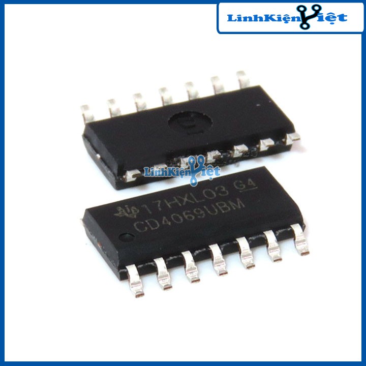 IC chức năng CD4069BE DIP14, CD4069BM SOP14