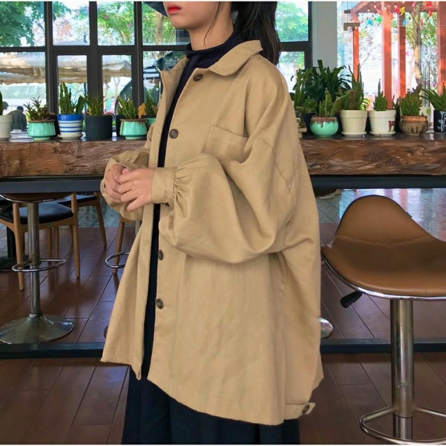 Áo Khoác Kaki Simple Unisex (Đen/Tan/hồng/xanh) Ulzzang