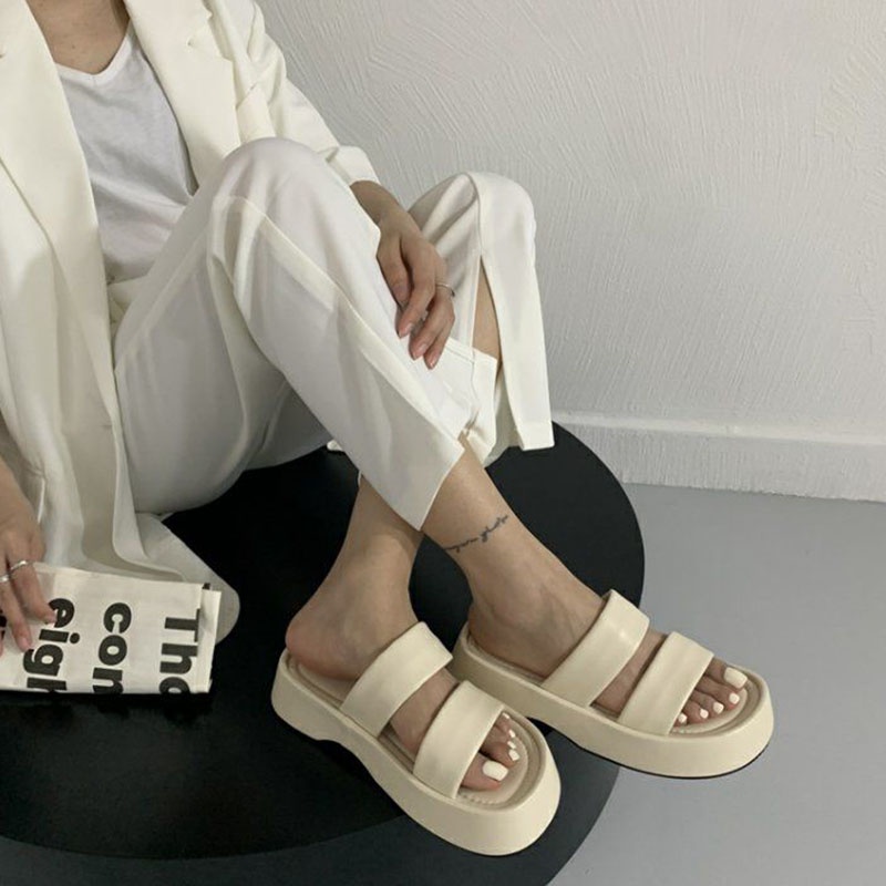 Dép xốp IELGY đế dày thoải mái phong cách Hàn Quốc