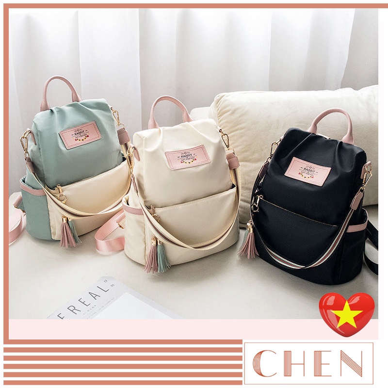 Balo nữ CHEN, balo thời trang nữ đi học chống nước cặp balo vải da style ulzzang Hàn Quốc cao cấp TX114