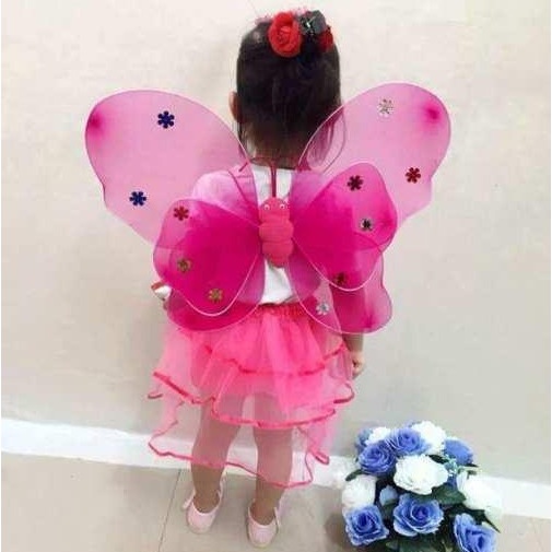 Bộ hóa trang, Cánh bướm, Cánh tiên kèm Váy phát sáng Trung Thu Noel