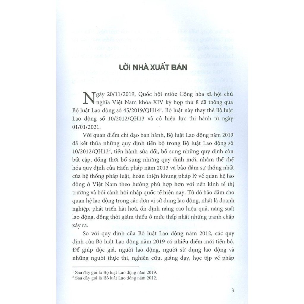 Sách - Bình Luận Những Điểm Mới Của Bộ Luật Lao Động Năm 2019
