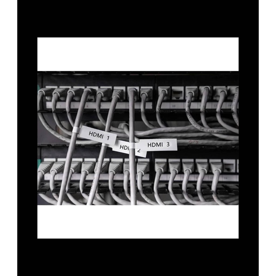 Nhãn Cáp 25 X 38mm, Màu Trắng, KTC-F2538-40-100