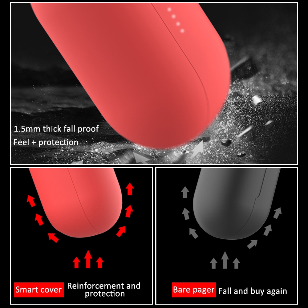 Vỏ silicon màu trơn dành cho tai nghe không tai Haylou GT1 Pro