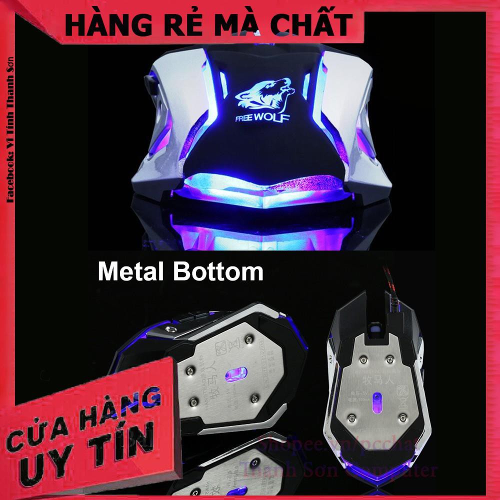 Chuột game 6D-LED 7 màu FREE WOLF T02 - Linh Kiện Phụ Kiện PC Laptop Thanh Sơn