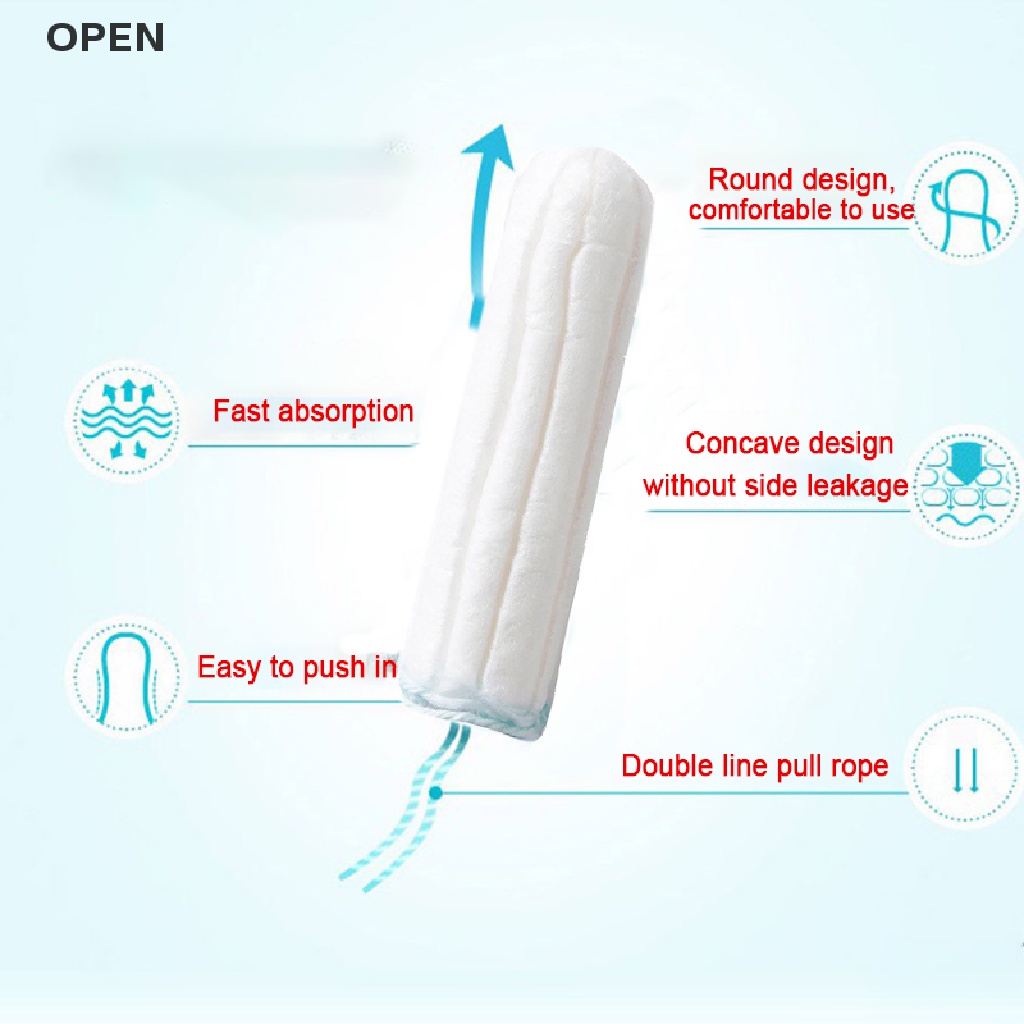 Op 16 Cái / Hộp Bông Tampons Siêu Thấm Hút Thường Xuyên Bảo Vệ Kinh Nguyệt Nữ my